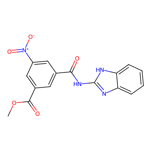 methyl 3-(1H-benzimidazol-2-ylcarbamoyl)-5-nitrobenzoate structure
