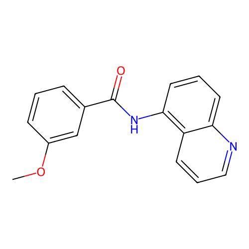 3-methoxy-N-(quinolin-5-yl)benzamide structure