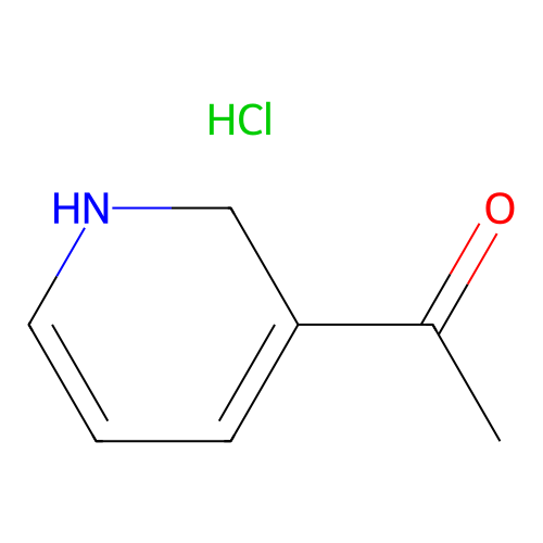 1-(1,2-Dihydro-3-pyridyl)ethan-1-one hydrochloride structure