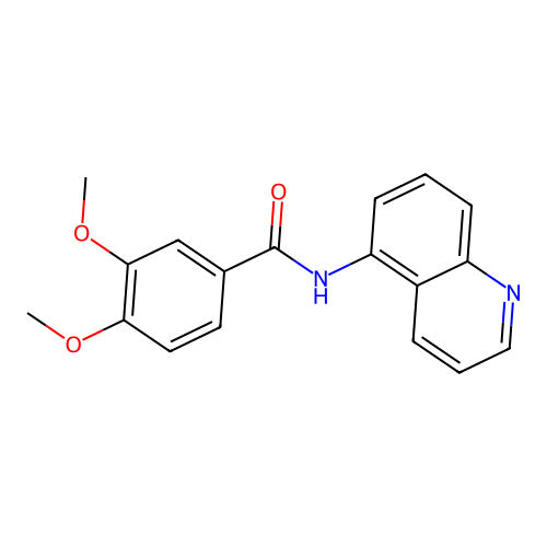3,4-dimethoxy-N-(quinolin-5-yl)benzamide structure