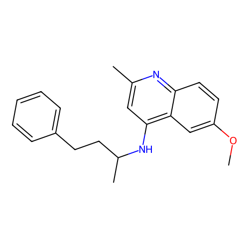 6-methoxy-2-methyl-N-(4-phenylbutan-2-yl)quinolin-4-amine structure