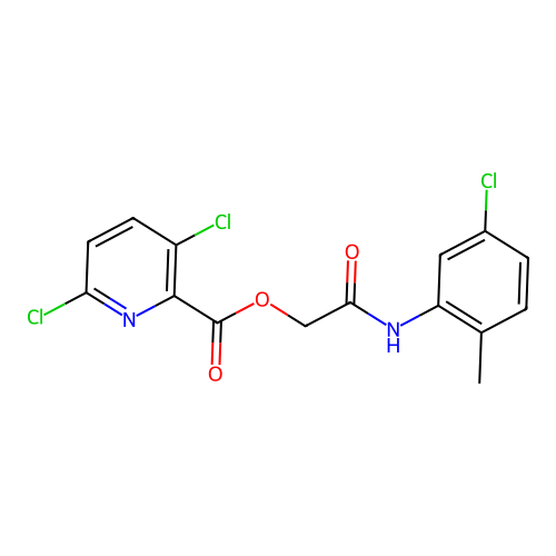 [(5-Chloro-2-methylphenyl)carbamoyl]methyl 3,6-dichloropyridine-2-carboxylate structure