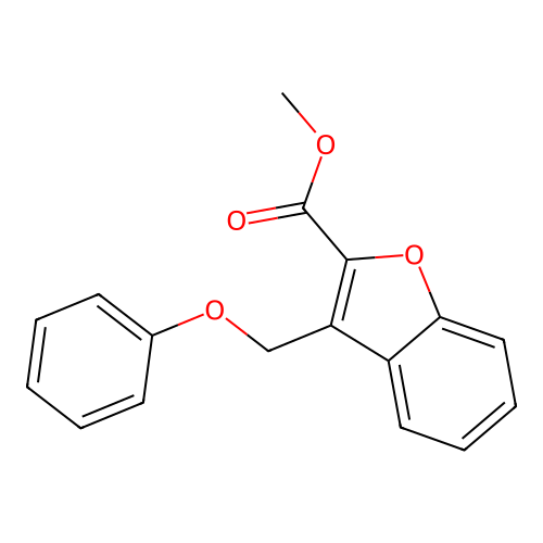 Methyl 3-(phenoxymethyl)benzofuran-2-carboxylate structure