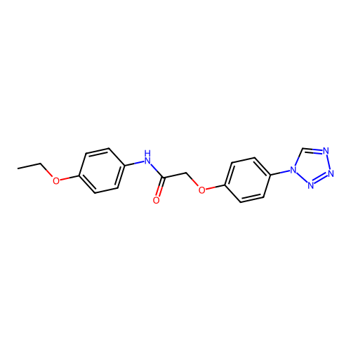 N-(4-ethoxyphenyl)-2-[4-(tetrazol-1-yl)phenoxy]acetamide structure