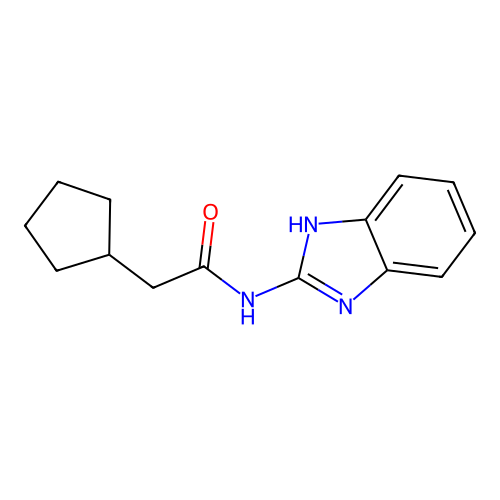 n-(1h-Benzo[d]imidazol-2-yl)-2-cyclopentylacetamide structure