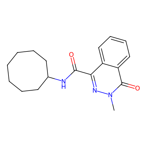 N-cyclooctyl-3-methyl-4-oxo-3,4-dihydrophthalazine-1-carboxamide structure