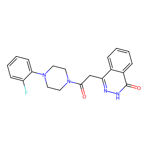 1-[4-(2-Fluorophenyl)piperazin-1-yl]-2-(4-hydroxyphthalazin-1-yl)ethanone structure