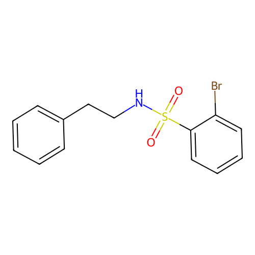 2-bromo-N-phenethylbenzenesulfonamide structure