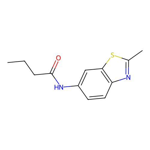 n-(2-Methylbenzo[d]thiazol-6-yl)butyramide structure