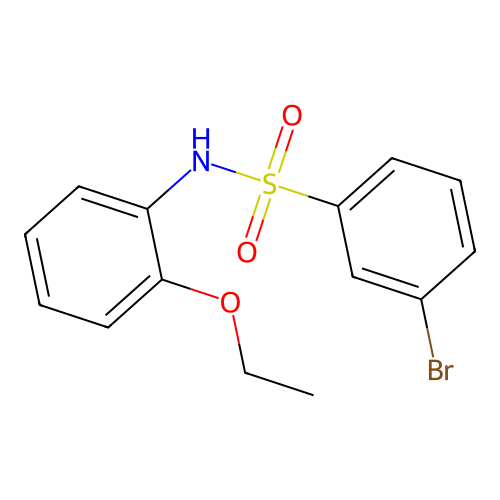 3-bromo-N-(2-ethoxyphenyl)benzenesulfonamide structure