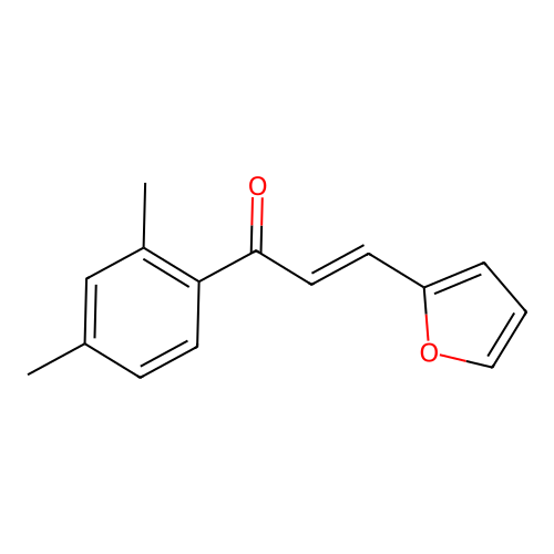 1-(2,4-Dimethylphenyl)-3-(2-furyl)prop-2-en-1-one structure