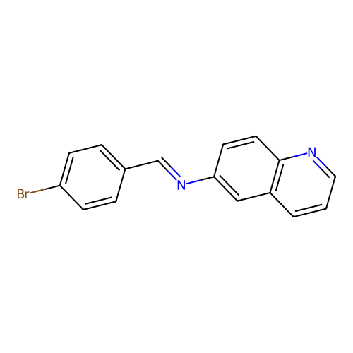 6-Quinolinamine, N-[(4-bromophenyl)methylene]- structure