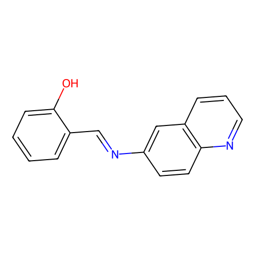 Phenol, 2-[(6-quinolinylimino)methyl]- structure