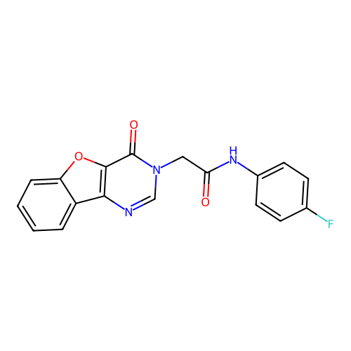 N-(4-fluorophenyl)-2-(4-oxobenzofuro[3,2-d]pyrimidin-3(4H)-yl)acetamide structure