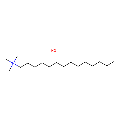 Tetradecyltrimethylammonium hydroxide structure
