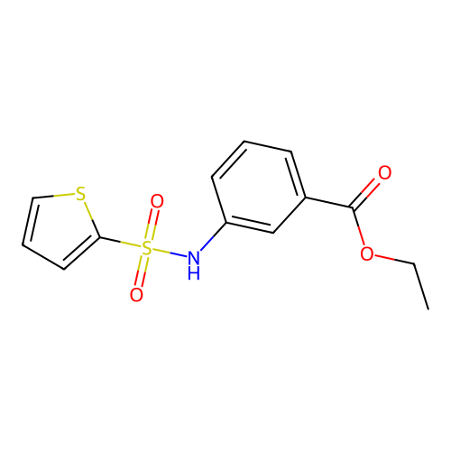 Ethyl 3-[(2-thienylsulfonyl)amino]benzoate structure