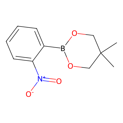 5,5-Dimethyl-2-(2-nitrophenyl)-1,3,2-dioxaborinane structure