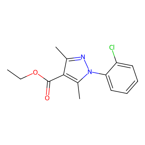 1-(2-Chlorophenyl)-3,5-Dimethyl-1h-Pyrazole-4-Carboxylic Acid Ethyl Ester structure