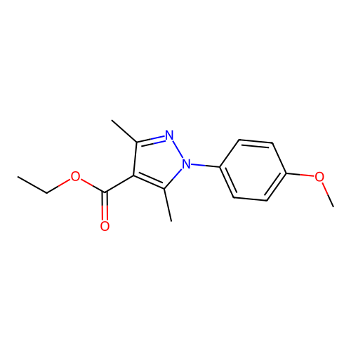 1-(4-Methoxyphenyl)-3,5-Dimethyl-1h-Pyrazole-4-Carboxylic Acid Ethyl Ester structure