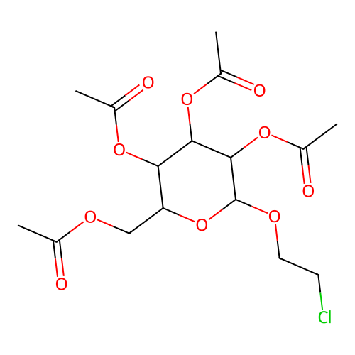 [3,4,5-Triacetyloxy-6-(2-chloroethoxy)oxan-2-yl]methyl acetate structure