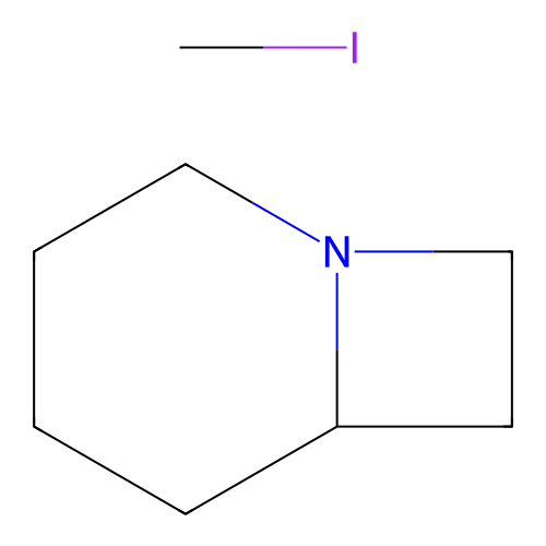 1-Azabicyclo[4.2.0]octane--iodomethane (1/1) structure