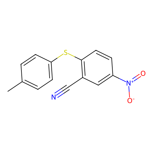 2-[(4-Methylphenyl)sulfanyl]-5-nitrobenzonitrile structure