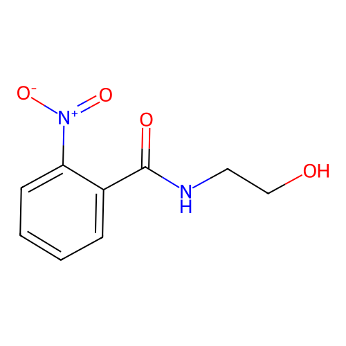 N-(2-hydroxyethyl)-2-nitrobenzamide structure