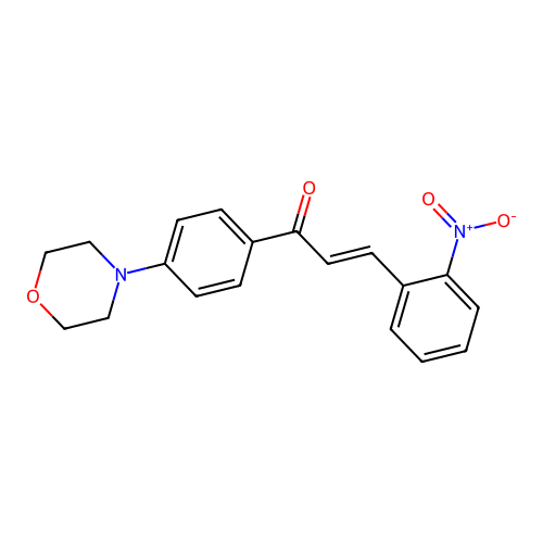 1-[4-(4-Morpholinyl)phenyl]-3-(2-nitrophenyl)-2-propen-1-one structure