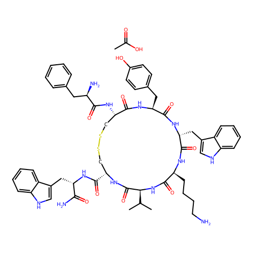 Vapreotide Acetate structure
