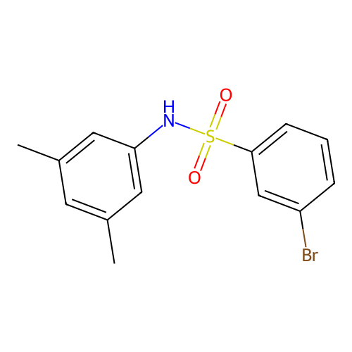 3-bromo-N-(3,5-dimethylphenyl)benzenesulfonamide structure