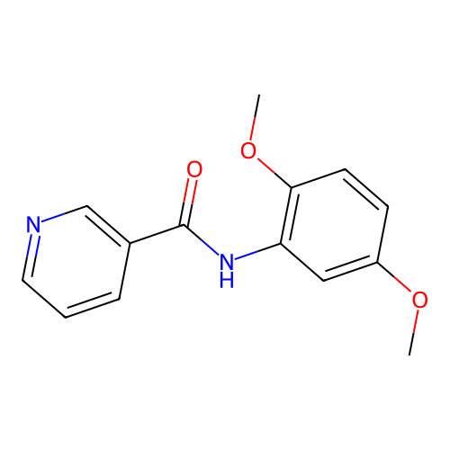 N-(2,5-dimethoxyphenyl)nicotinamide structure