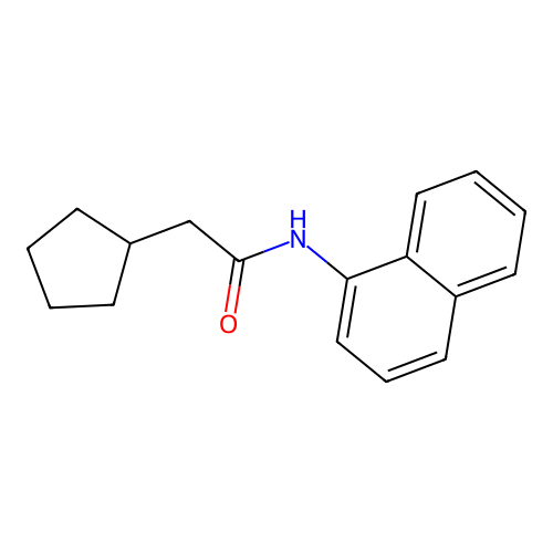 2-cyclopentyl-N-naphthalen-1-ylacetamide structure
