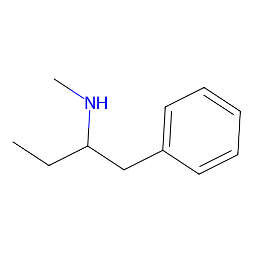 2-Methylamino-1-phenylbutane structure