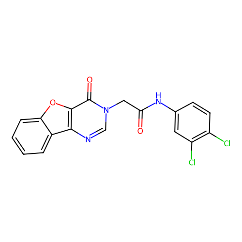 N-(3,4-dichlorophenyl)-2-(4-oxobenzofuro[3,2-d]pyrimidin-3(4H)-yl)acetamide structure
