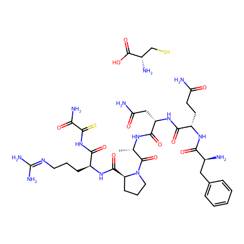 argipressin (3-9), (4-1')-disulfide Cys(6)- structure