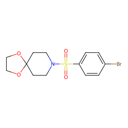 8-((4-Bromophenyl)sulfonyl)-1,4-dioxa-8-azaspiro[4.5]decane structure