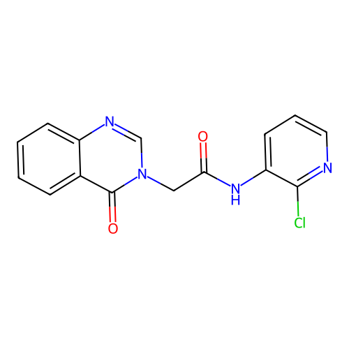 N-(2-chloropyridin-3-yl)-2-(4-oxoquinazolin-3(4H)-yl)acetamide structure