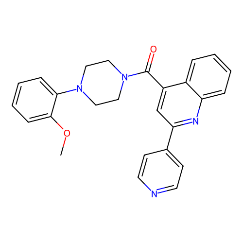 [4-(2-Methoxyphenyl)piperazin-1-yl][2-(pyridin-4-yl)quinolin-4-yl]methanone structure