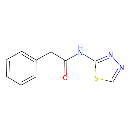 2-phenyl-N-(1,3,4-thiadiazol-2-yl)acetamide structure