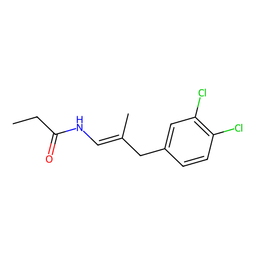 Propanamide, N-(3,4-dichlorophenyl)-2-methyl-N-1-propenyl- structure