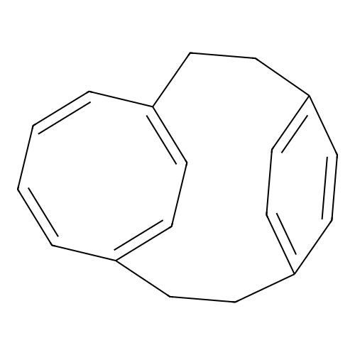 [2.2]1,6-Cyclooctatetraenyl-1,4-cyclophane structure