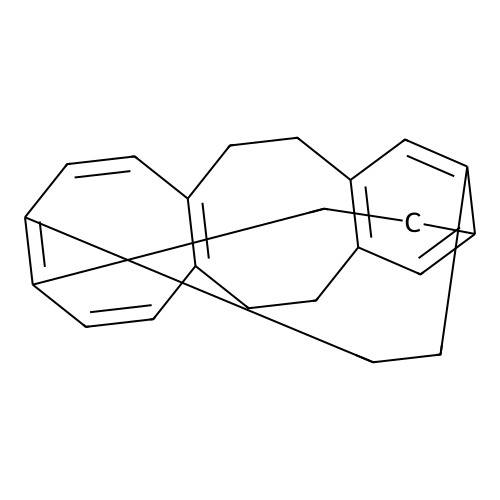 1,2,4,5-1',2',4',5'-[2.2.2.2]Cyclooctatetraenocyclophane structure