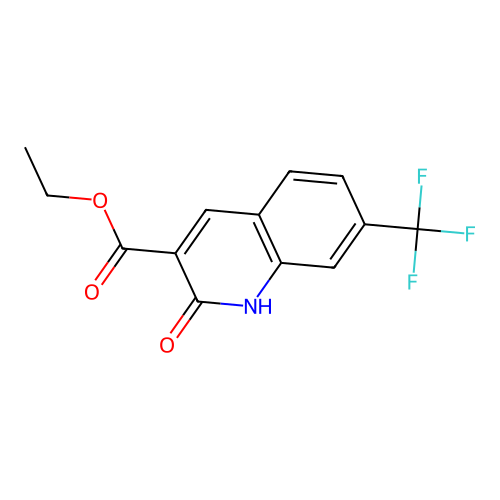 ethyl 2-oxo-7-(trifluoromethyl)-1H-quinoline-3-carboxylate structure