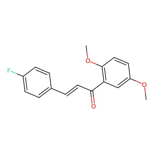 1-(2,5-Dimethoxyphenyl)-3-(4-fluorophenyl)prop-2-en-1-one structure