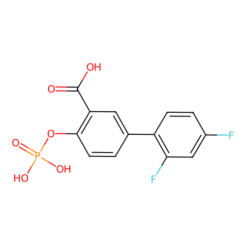二氟尼柳磷酸酯 structure