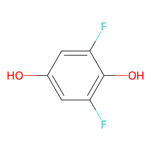 2,6-Difluorobenzene-1,4-diol structure