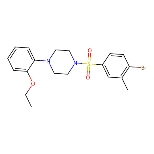 1-(4-Bromo-3-methylphenyl)sulfonyl-4-(2-ethoxyphenyl)piperazine structure