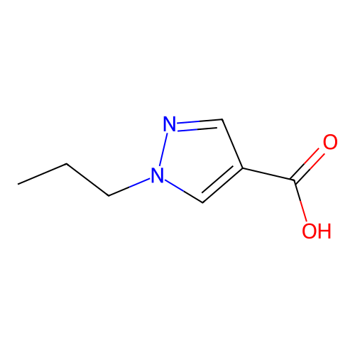 1-propyl-1H-pyrazole-4-carboxylic acid structure