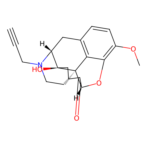 Morphinan-6-one, 4,5-epoxy-14-hydroxy-3-methoxy-17-(2-propynyl)-, (5alpha)- structure