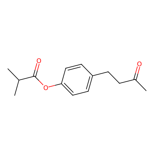 4-(3-Oxobutyl)phenyl isobutyrate structure